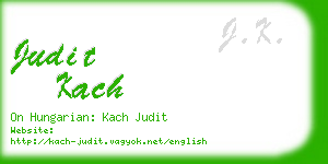 judit kach business card